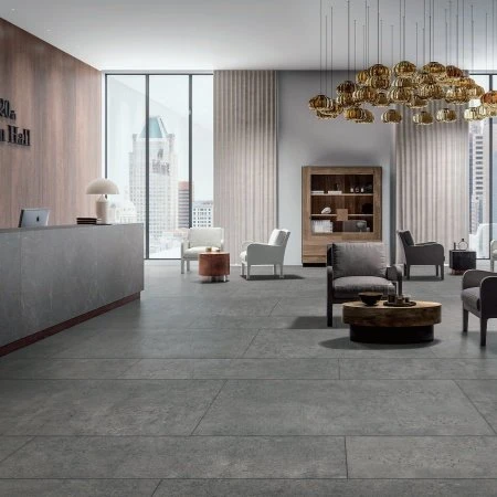 Dark Gray Matte Ceramic Tile